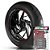 Adesivo Friso de Roda M1 +  Palavra JURASSIC 300 + Interno P MVK - Filete Vinho - Imagem 1