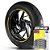 Adesivo Friso de Roda M1 +  Palavra LOW RIDER + Interno P Harley Davidson - Filete Amarelo - Imagem 1