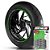Adesivo Friso de Roda M1 +  Palavra MOTO TRUCK + Interno P Lamdum - Filete Verde Refletivo - Imagem 1