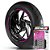 Adesivo Friso de Roda M1 +  Palavra NXR + Interno P Honda - Filete Rosa - Imagem 1