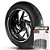 Adesivo Friso de Roda M1 +  Palavra NXR 150 BROS KS + Interno P Honda - Filete Branco - Imagem 1