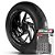 Adesivo Friso de Roda M1 +  Palavra NXR 150 BROS KS + Interno P Honda - Filete Preto - Imagem 1