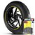 Adesivo Friso de Roda M1 +  Palavra R 1200 GS ADVENTURE TRIPLE BLACK + Interno P BMW - Filete Amarelo - Imagem 1