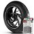 Adesivo Friso de Roda M1 +  Palavra REDDITCH + Interno P Royal Enfield - Filete Prata Refletivo - Imagem 1