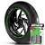 Adesivo Friso de Roda M1 +  Palavra RM 80 + Interno P Suzuki - Filete Verde Refletivo - Imagem 1
