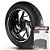 Adesivo Friso de Roda M1 +  Palavra ROCKET III CLASSIC + Interno P Triumph - Filete Branco - Imagem 1