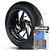Adesivo Friso de Roda M1 +  Palavra RUNNER 50 + Interno P Piaggio - Filete Azul Refletivo - Imagem 1
