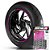 Adesivo Friso de Roda M1 +  Palavra SCOOTELEC + Interno P Peugeot - Filete Rosa - Imagem 1