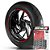 Adesivo Friso de Roda M1 +  Palavra SCOOTELEC + Interno P Peugeot - Filete Vermelho Refletivo - Imagem 1