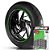 Adesivo Friso de Roda M1 +  Palavra SOFTAIL CLASSIC + Interno P Harley Davidson - Filete Verde Refletivo - Imagem 1