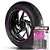 Adesivo Friso de Roda M1 +  Palavra SOFTAIL STD + Interno P Harley Davidson - Filete Rosa - Imagem 1