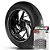 Adesivo Friso de Roda M1 +  Palavra SPRINGER SCREAMING EAGLE + Interno P Harley Davidson - Filete Prata Refletivo - Imagem 1