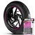 Adesivo Friso de Roda M1 +  Palavra SQUAB 50 + Interno P Peugeot - Filete Rosa - Imagem 1