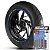 Adesivo Friso de Roda M1 +  Palavra SRAD 1100 + Interno P Suzuki - Filete Azul Refletivo - Imagem 1