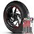 Adesivo Friso de Roda M1 +  Palavra STREET TWIN 900 + Interno P Triumph - Filete Vermelho Refletivo - Imagem 1
