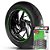 Adesivo Friso de Roda M1 +  Palavra SWITCHBACK FLD + Interno P Harley Davidson - Filete Verde Refletivo - Imagem 1
