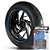 Adesivo Friso de Roda M1 +  Palavra SYNA SUPER GLIDE + Interno P Harley Davidson - Filete Azul Refletivo - Imagem 1