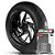 Adesivo Friso de Roda M1 +  Palavra Targos TRIMOTO + Interno P TARGOS - Filete Preto - Imagem 1