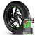 Adesivo Friso de Roda M1 +  Palavra TIGER 1200 XC EXPLORER + Interno P Triumph - Filete Verde Refletivo - Imagem 1