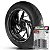 Adesivo Friso de Roda M1 +  Palavra Traxx JL 110 3 + Interno P TRAXX - Filete Prata Refletivo - Imagem 1
