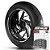 Adesivo Friso de Roda M1 +  Palavra TRX 350 FOURTRAX TM QUADRICICLO + Interno P Honda - Filete Branco - Imagem 1