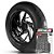 Adesivo Friso de Roda M1 +  Palavra TRX 350 FOURTRAX TM QUADRICICLO + Interno P Honda - Filete Preto - Imagem 1