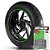 Adesivo Friso de Roda M1 +  Palavra VESPA 946 + Interno P Piaggio - Filete Verde Refletivo - Imagem 1