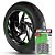 Adesivo Friso de Roda M1 +  Palavra EXC 520 + Interno G KTM - Filete Verde Refletivo - Imagem 1