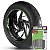Adesivo Friso de Roda M1 +  Palavra STREET + Interno G Harley Davidson - Filete Verde Refletivo - Imagem 1