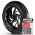 Adesivo Friso de Roda M1 +  Palavra ROAD KING + Interno G Harley Davidson - Filete Vermelho Refletivo - Imagem 1