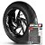 Adesivo Friso de Roda M1 +  Palavra DYNA SUPER CUSTOM 110 TH EDITION + Interno G Harley Davidson - Filete Preto - Imagem 1