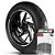 Adesivo Friso de Roda M1 +  Palavra VULCAN VN 1500 CLASSIC + Interno P Kawasaki - Filete Branco - Imagem 1