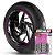 Adesivo Friso de Roda M1 +  Palavra TE 610 E + Interno G Husqvarna - Filete Rosa - Imagem 1