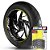 Adesivo Friso de Roda M1 +  Palavra V-ROD 10TH EDITION VRSCDX + Interno G Harley Davidson - Filete Amarelo - Imagem 1