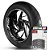Adesivo Friso de Roda M1 +  Palavra V-ROD 10TH EDITION VRSCDX + Interno G Harley Davidson - Filete Branco - Imagem 1