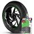 Adesivo Friso de Roda M1 +  Palavra V-ROD 10TH EDITION VRSCDX + Interno G Harley Davidson - Filete Verde Refletivo - Imagem 1