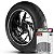 Adesivo Friso de Roda M1 +  Palavra WEB + Interno P Sundown - Filete Branco - Imagem 1