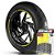 Adesivo Friso de Roda M1 +  Palavra XDIAVEL DARK 1262 + Interno P Ducati - Filete Amarelo - Imagem 1