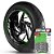 Adesivo Friso de Roda M1 +  Palavra SUPER FOUR + Interno G Honda - Filete Verde Refletivo - Imagem 1