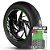 Adesivo Friso de Roda M1 +  Palavra NXR 150 BROS ESD + Interno G Honda - Filete Verde Refletivo - Imagem 1
