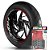 Adesivo Friso de Roda M1 +  Palavra NXR 150 BROS ESD + Interno G Honda - Filete Vermelho Refletivo - Imagem 1