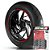 Adesivo Friso de Roda M1 +  Palavra XL 700V TRANSALP + Interno P Honda - Filete Vermelho Refletivo - Imagem 1
