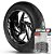 Adesivo Friso de Roda M1 +  Palavra CRF 150F + Interno G Honda - Filete Prata Refletivo - Imagem 1