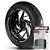 Adesivo Friso de Roda M1 +  Palavra XRE + Interno P Honda - Filete Prata Refletivo - Imagem 1
