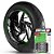 Adesivo Friso de Roda M1 +  Palavra VMV + Interno G Shineray - Filete Verde Refletivo - Imagem 1