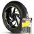 Adesivo Friso de Roda M1 +  Palavra STREET ROD + Interno G Harley Davidson - Filete Amarelo - Imagem 1