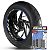 Adesivo Friso de Roda M1 +  Palavra Traxx JL 50 Q8 + Interno G TRAXX - Filete Azul Refletivo - Imagem 1