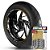 Adesivo Friso de Roda M1 +  Palavra TE 510 + Interno G Husqvarna - Filete Dourado Refletivo - Imagem 1