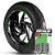 Adesivo Friso de Roda M1 +  Palavra TE 510 + Interno G Husqvarna - Filete Verde Refletivo - Imagem 1