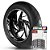 Adesivo Friso de Roda M1 +  Palavra SPEED TRIPLE T-509 + Interno G Triumph - Filete Branco - Imagem 1